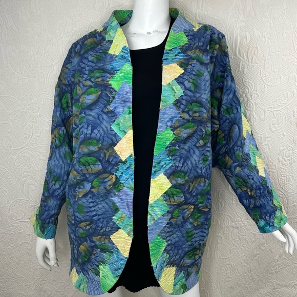 Handmade OOAK Reversible Batik Quilted Jacket - Picture 2 of 14